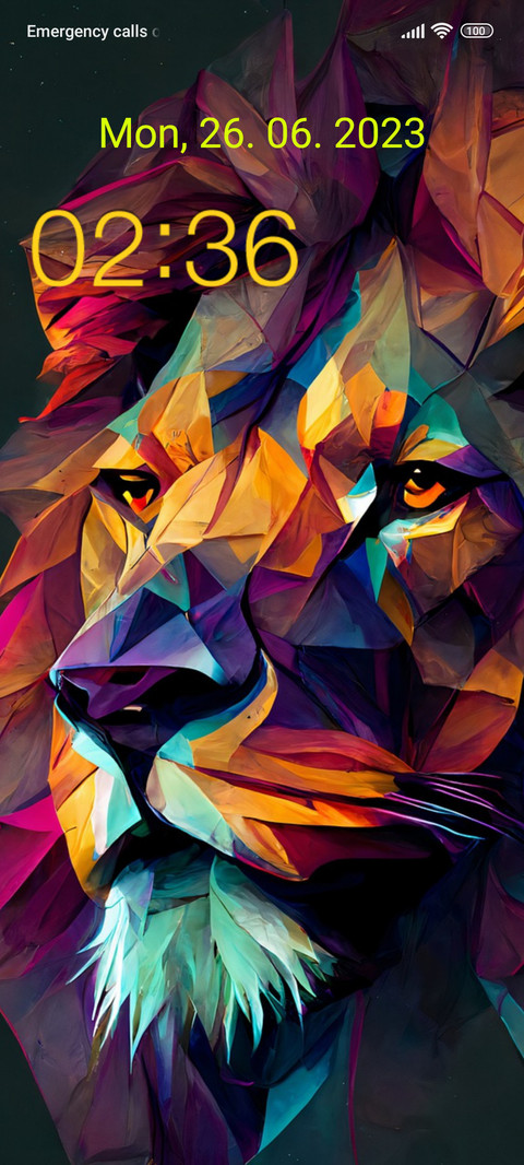 lion abstract screenshot