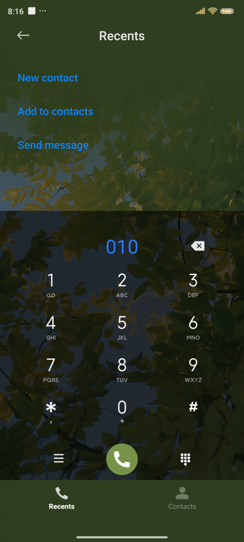 Greenness screenshot