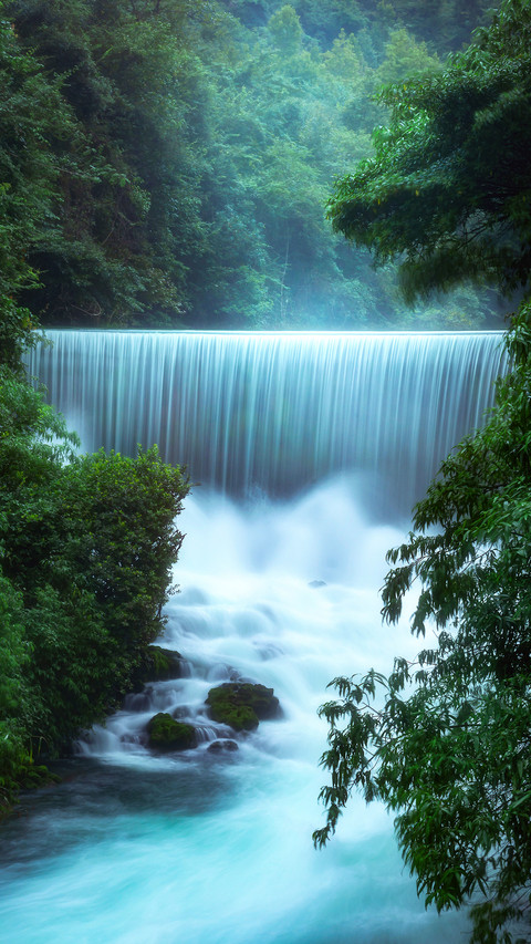 Wolongtan Waterfall in Xiaoqikong Scenic Area, Guizhou screenshot