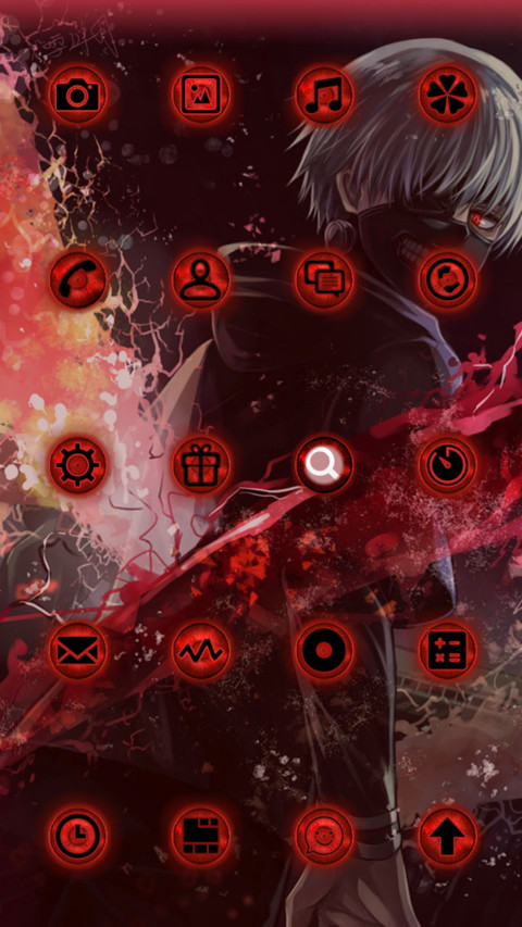  解锁特效 东京喰种【开机动画+三锁屏+音乐界面】 screenshot