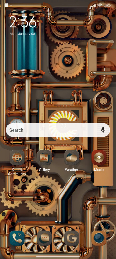 Mechanical core screenshot