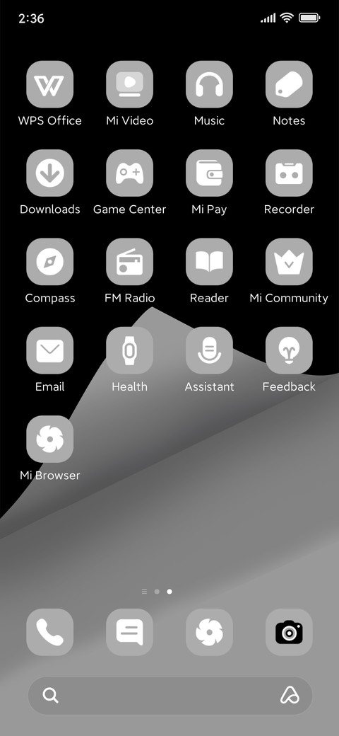 Fold Monochrome screenshot