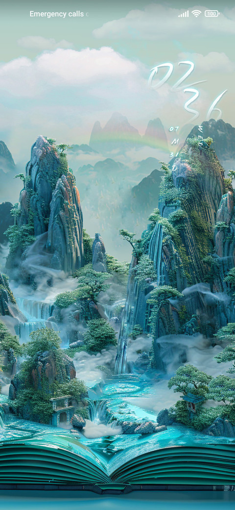 Landscape in Book screenshot