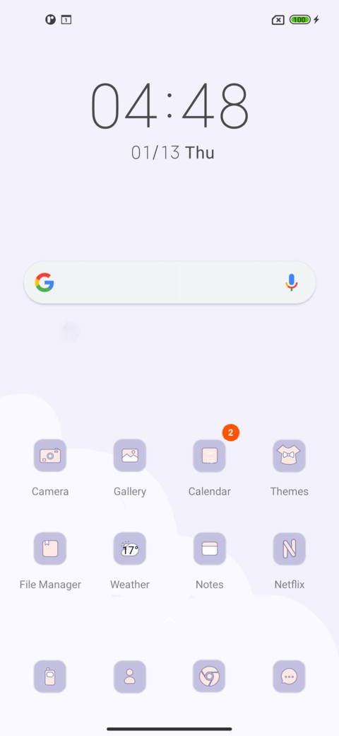 Gentle purple screenshot