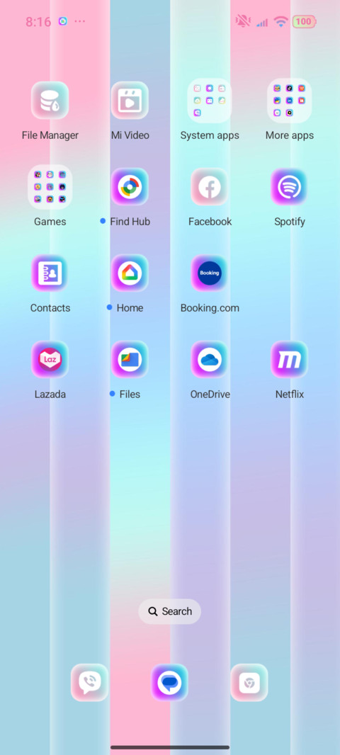 Colorful custom screenshot