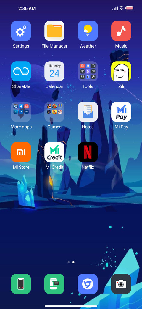 SpaceBlue v13 screenshot