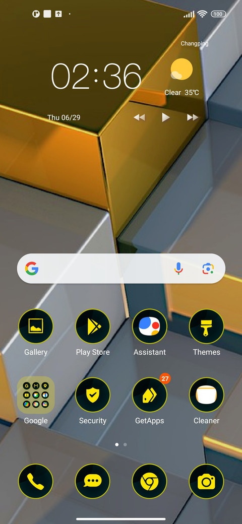 abstract cubes screenshot