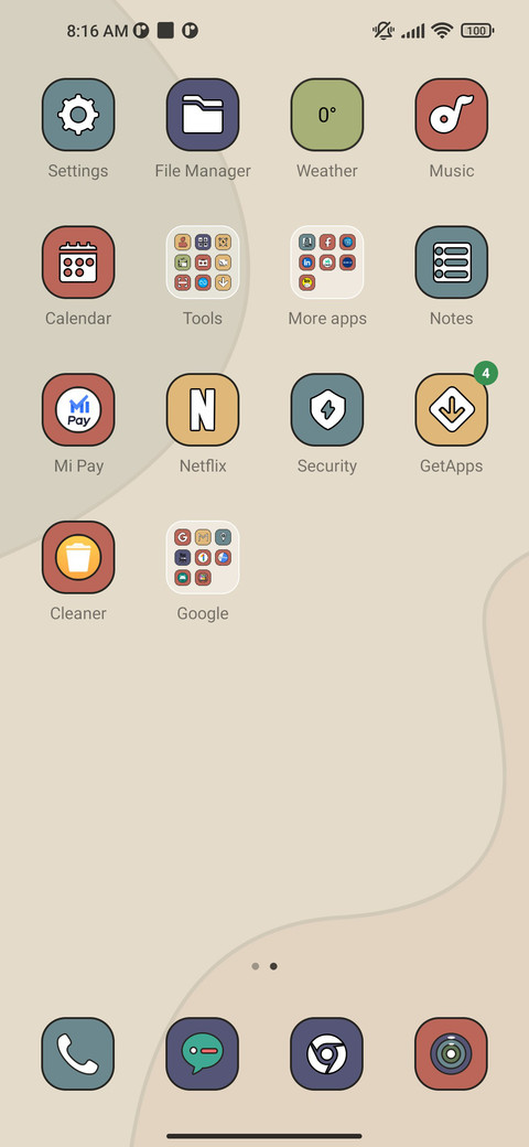 Vintage colors screenshot