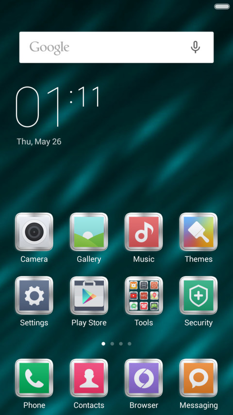  IN cyan lights screenshot