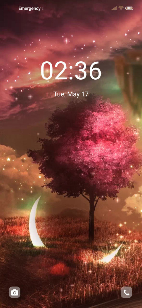 Pink spring tree screenshot