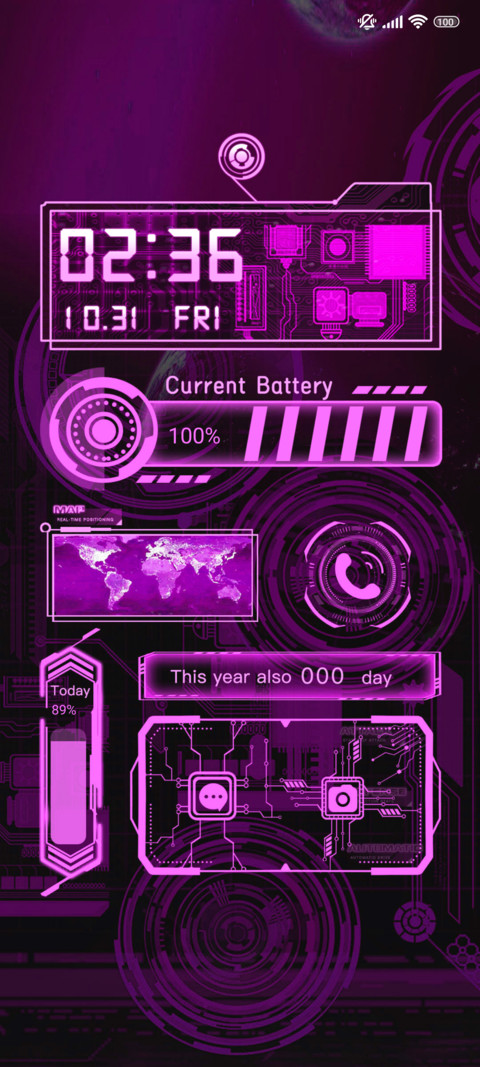 Neon Tech Glow screenshot
