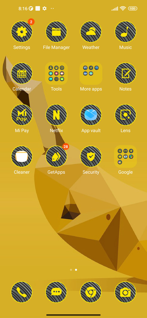 abstract banana screenshot