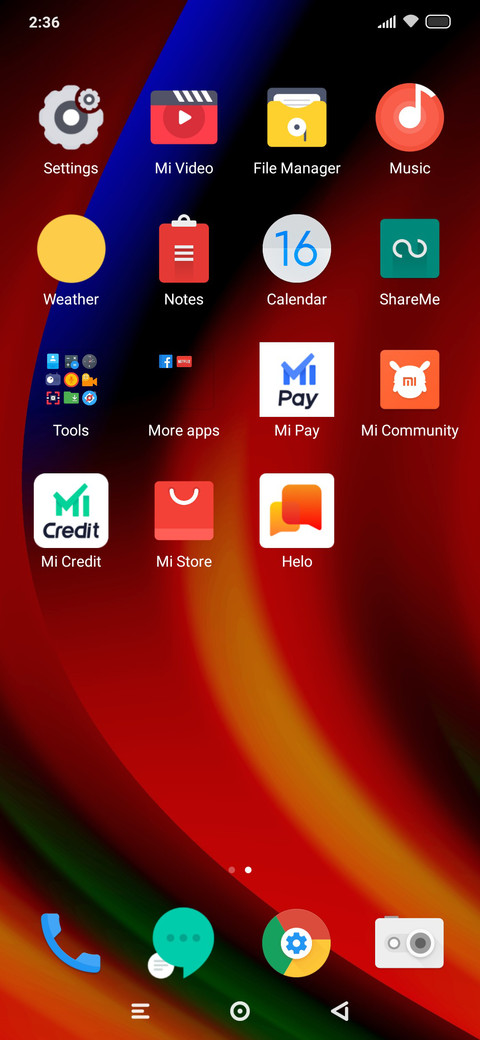 Classic minimal screenshot