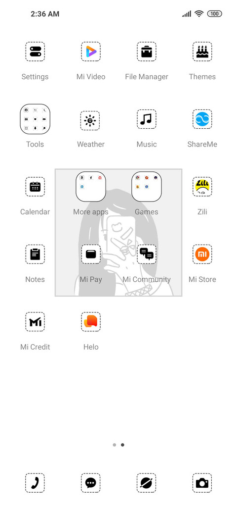 Cartoon girl screenshot