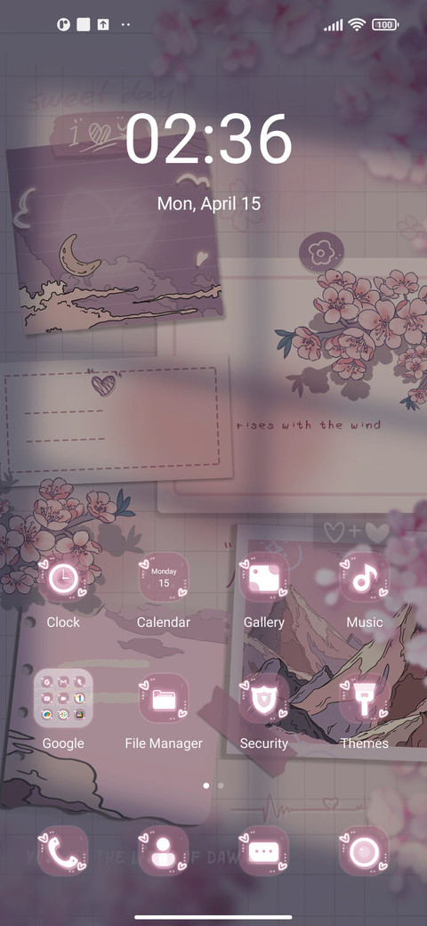 Romantic cherry screenshot
