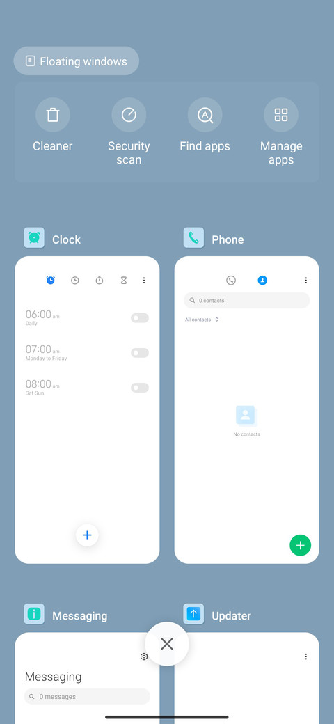 Blue out of blue screenshot