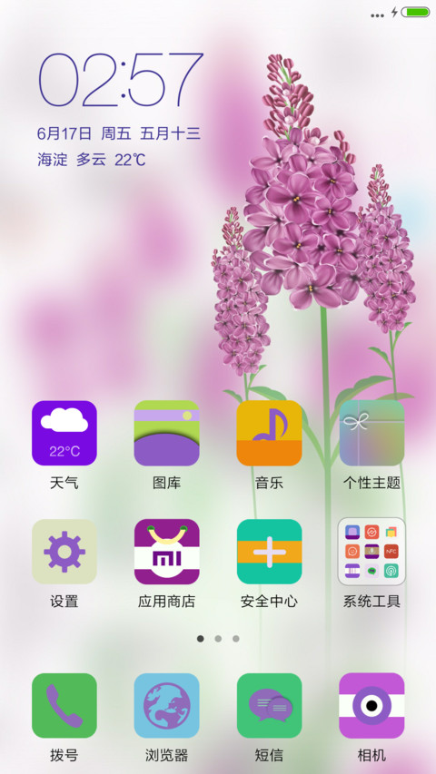 薰衣草【3D动态水泡+音乐锁屏】 screenshot