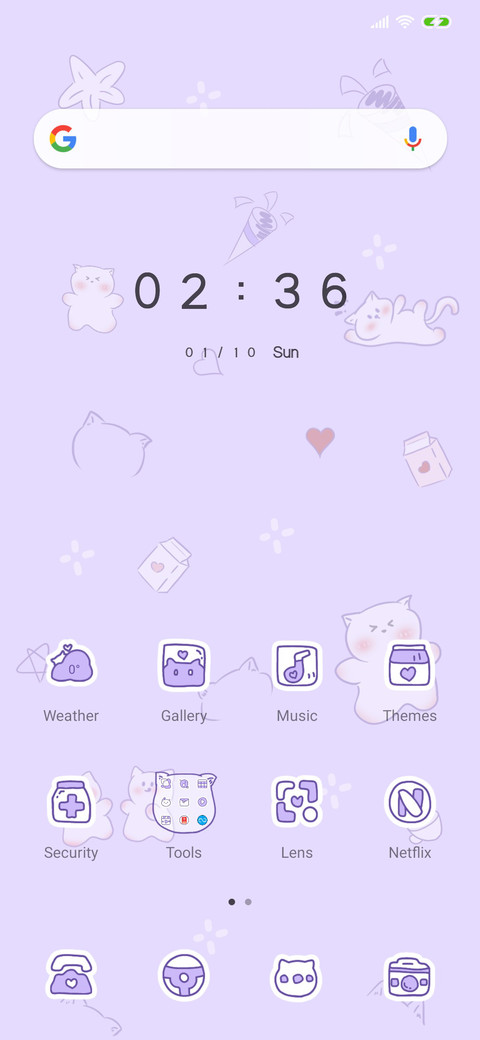 Tiled Purple Cute screenshot