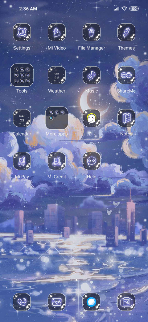 Clouds sea screenshot