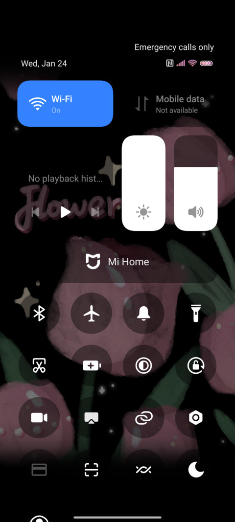Pink Black Flower screenshot