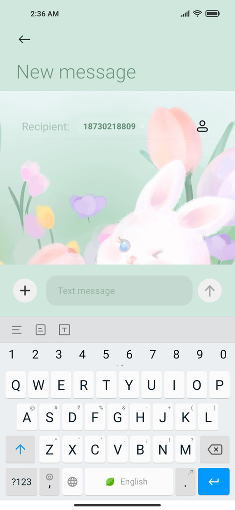 Rabbits in flowers screenshot
