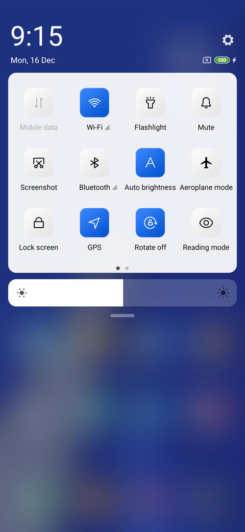 Blue screenshot