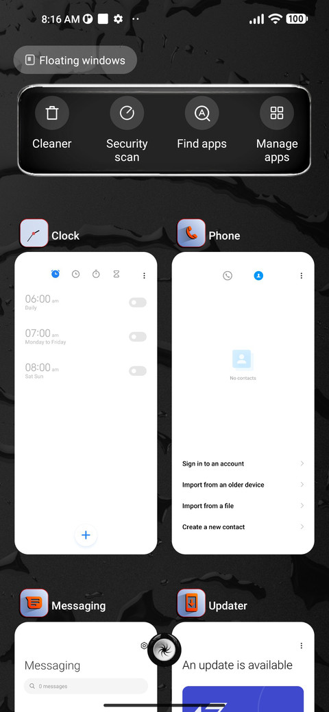 Droplet screenshot