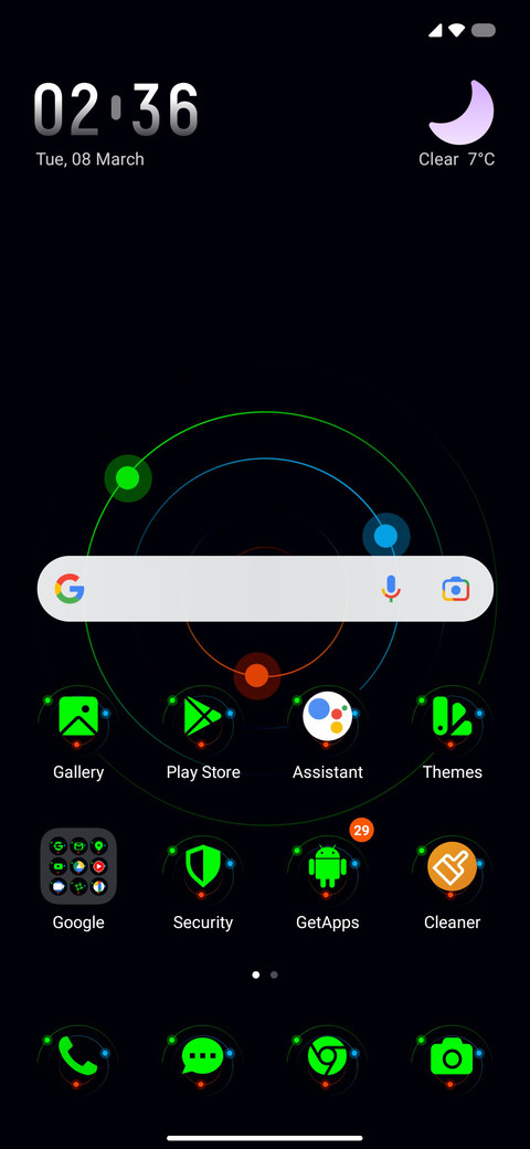 Minimal sam screenshot