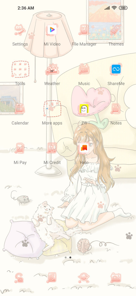 girl and cat screenshot