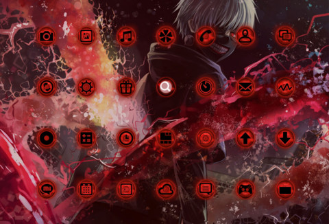  解锁特效 东京喰种【开机动画+三锁屏+音乐界面】 screenshot