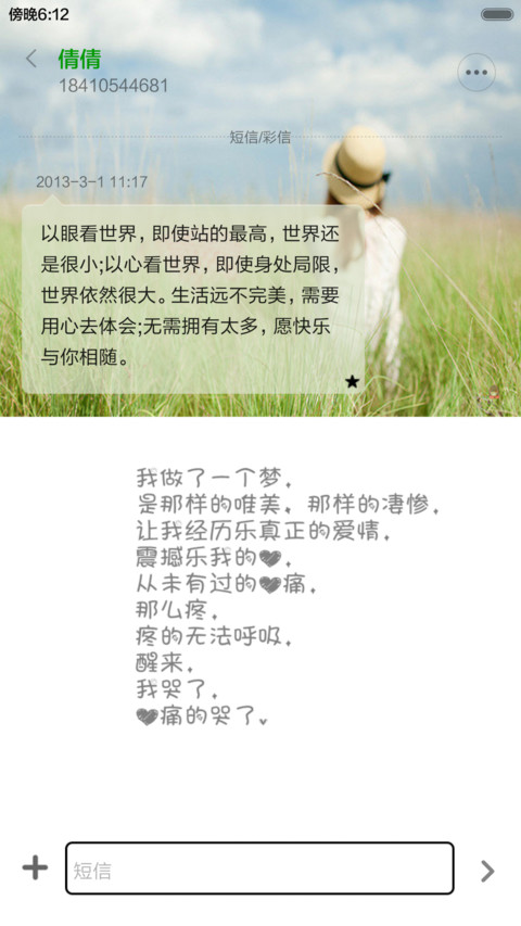 爱的语录（自由桌面+动态锁屏+百变壁纸+全图标） screenshot