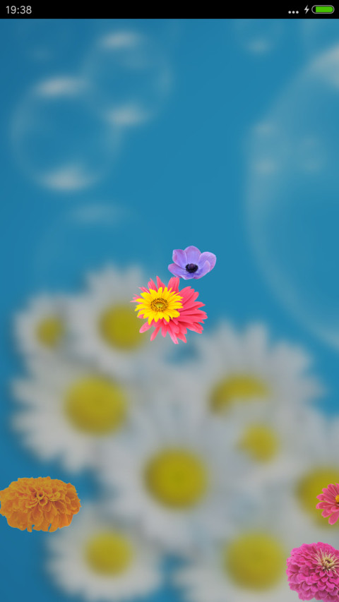 菊花（动态锁屏特效+动态桌面特效） screenshot