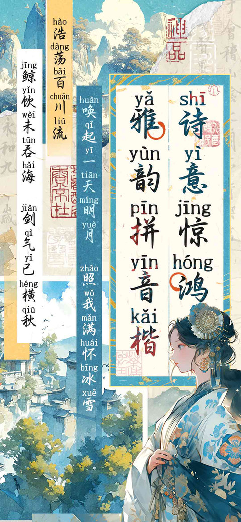 诗意惊鸿雅韵拼音楷 screenshot