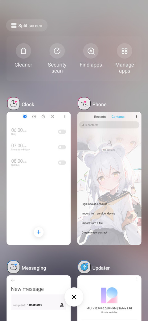 White haired girl screenshot