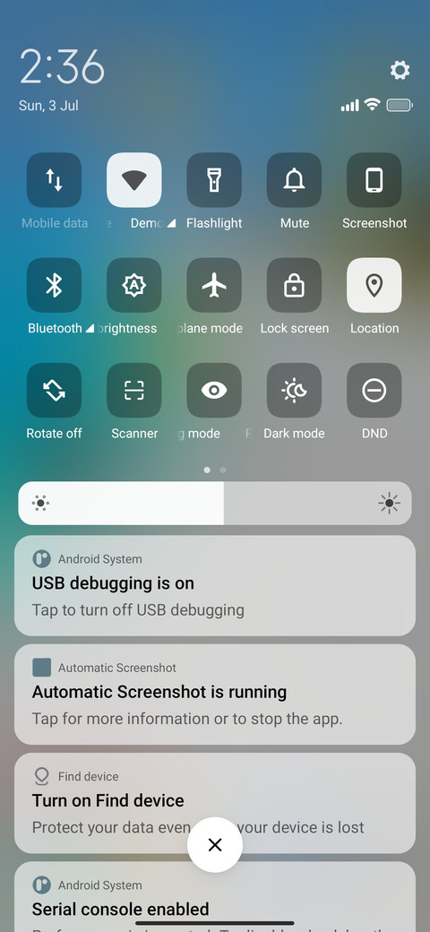 Refresh UI screenshot
