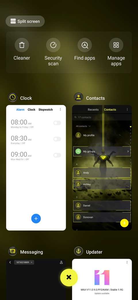 Yellow Gradient X screenshot
