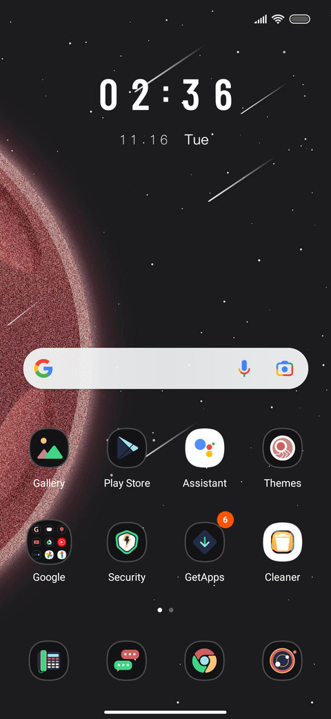 Dynamic planet screenshot