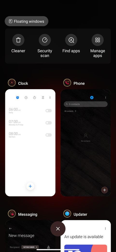Wood grain flower screenshot