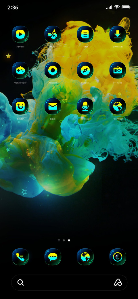 Color explosion screenshot