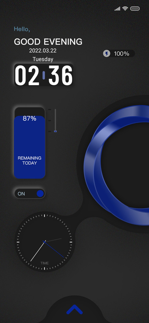 Vertical circle screenshot