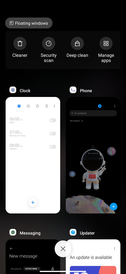 3D astronauts screenshot