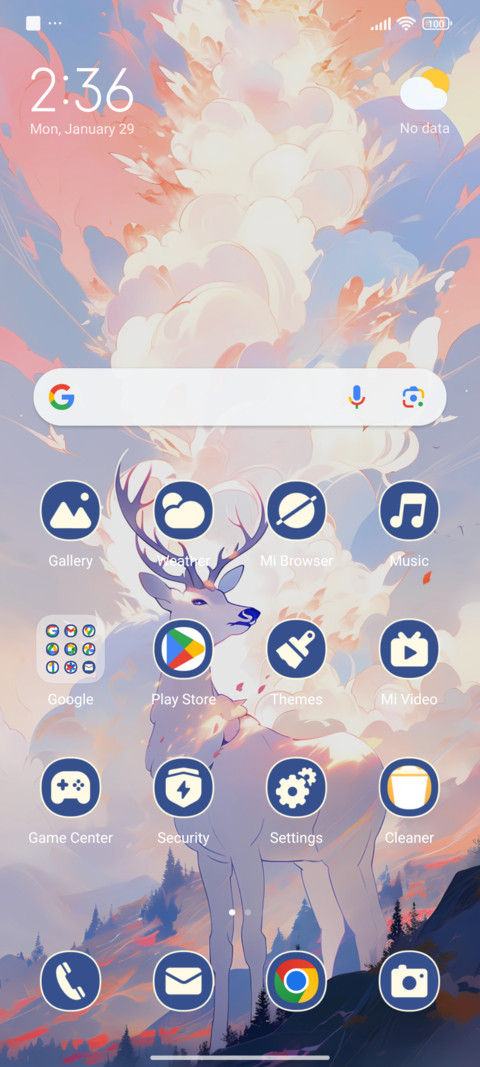 White deer screenshot