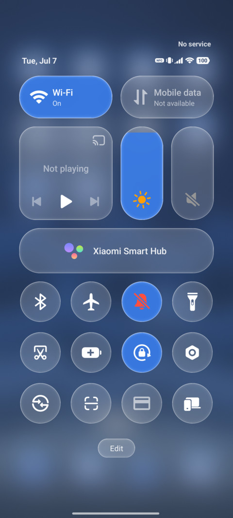 Blue Real Glass screenshot