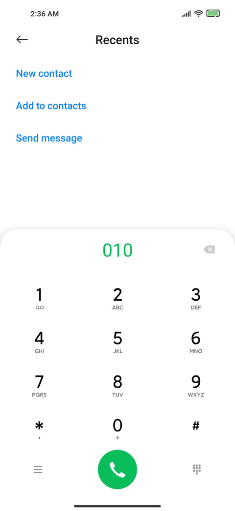 Light white screenshot
