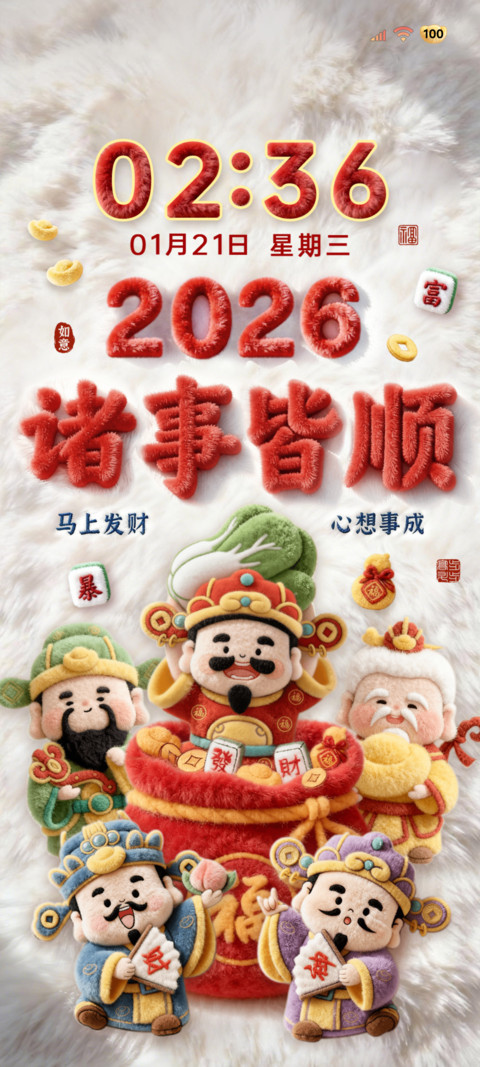 毛绒财神诸事皆顺 screenshot