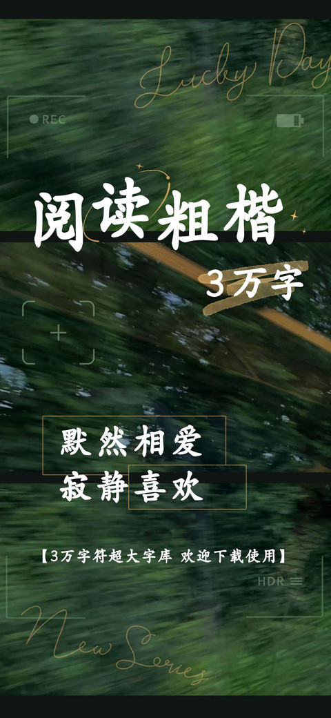 阅读粗楷3万字 screenshot