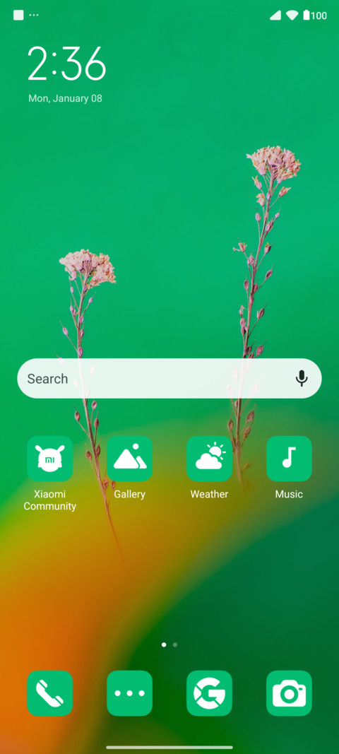Flat Green screenshot