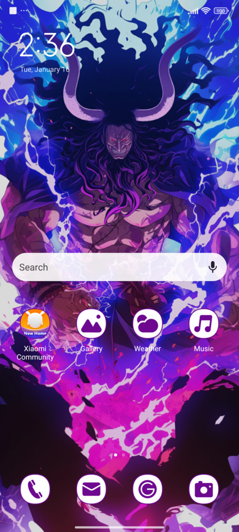 Purple flame screenshot