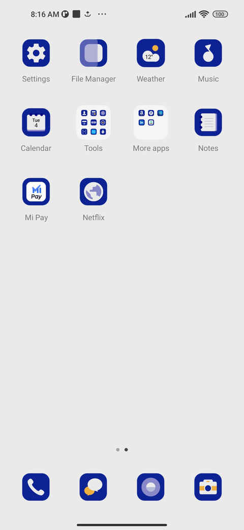 Klein blue screenshot