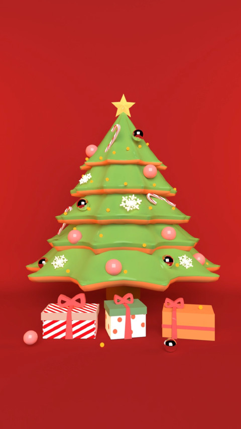 Christmas tree light green screenshot